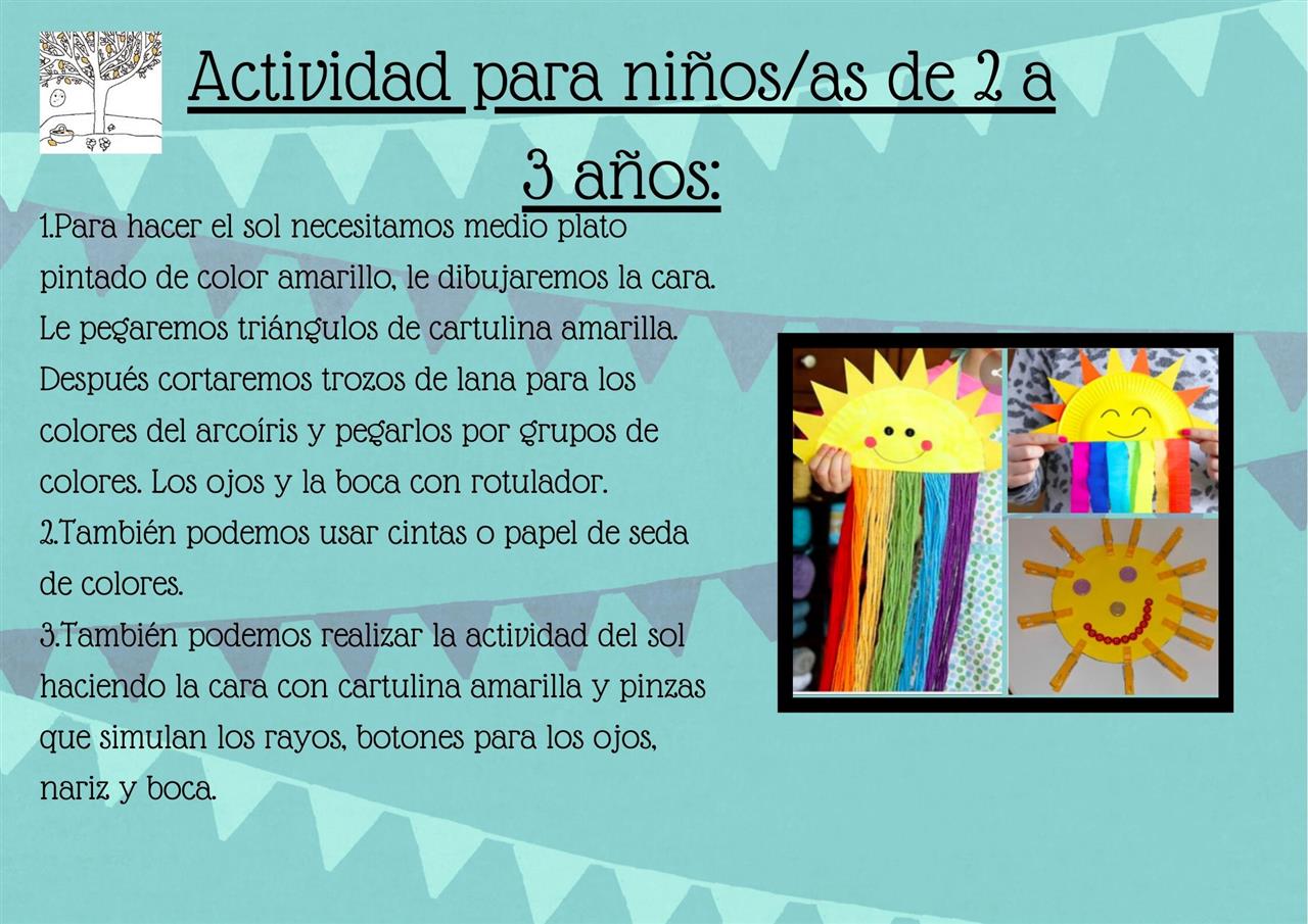 Actividades para hacer en casa 46:  EL SOL SOLET