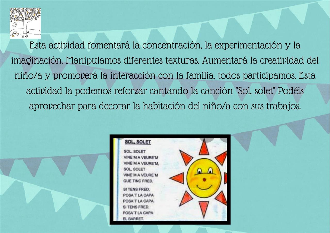 Actividades para hacer en casa 46:  EL SOL SOLET